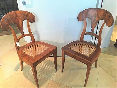 Paar Biedermeier Sessel